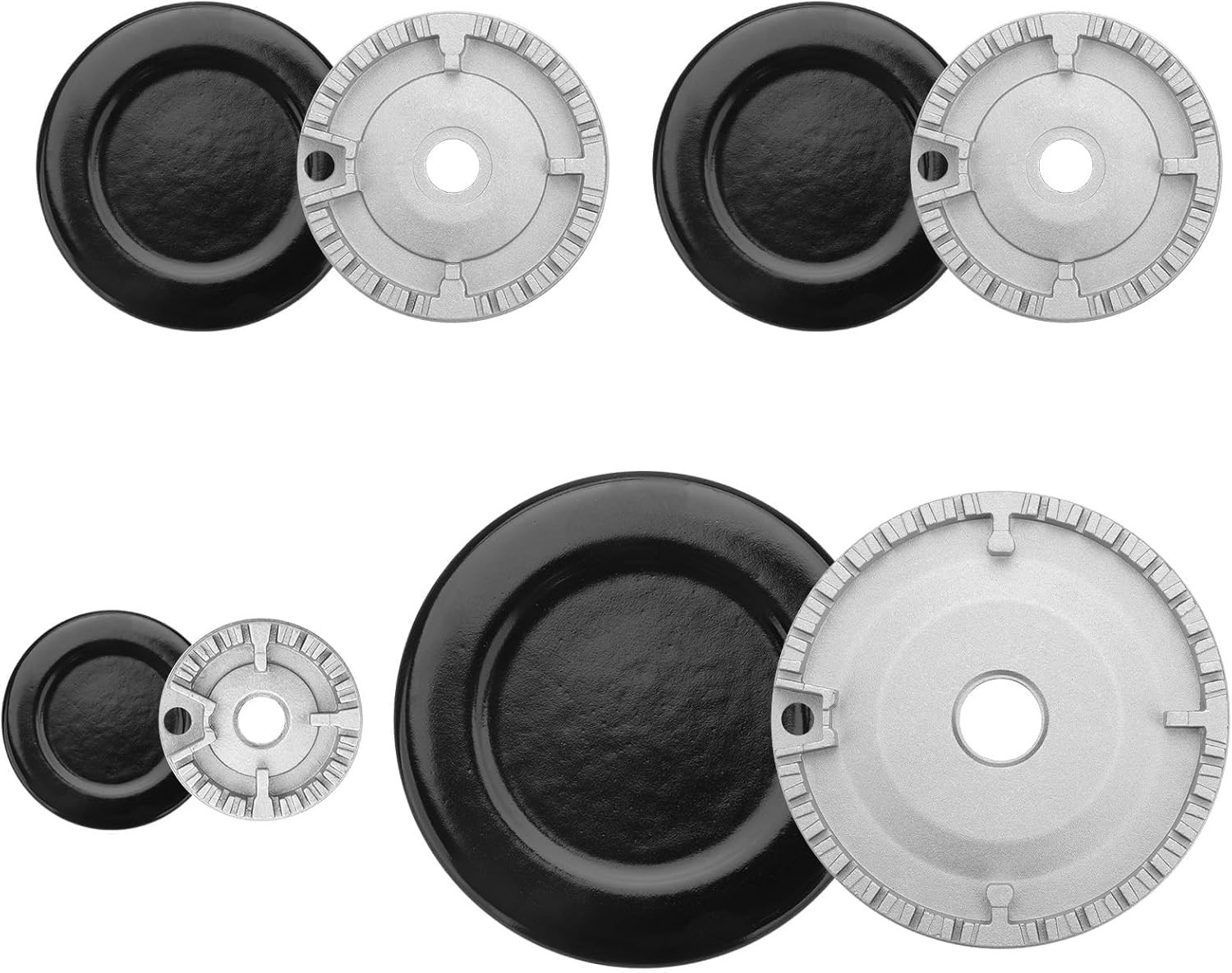 Juego 8 Tapas de Quemador de Gas Para Samsung Frigidaire GE LG