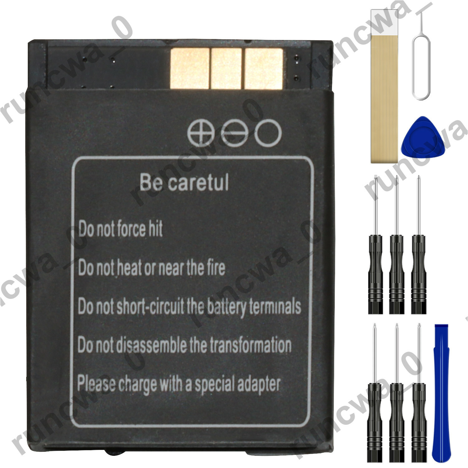 LQ-S1 Battery for SmartWatch GT08 X6 V8 W8 QW09 GDS-S9 RYX-NX9 HKX-S1 Tool