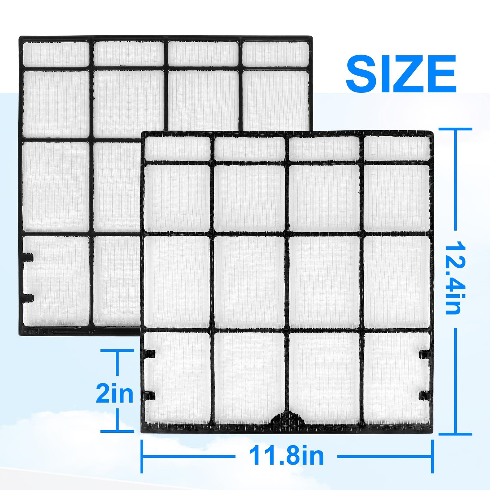 2Pcs 4007597 Mini Split Air Filter Replacement for Daikin Mini Split Units CT...