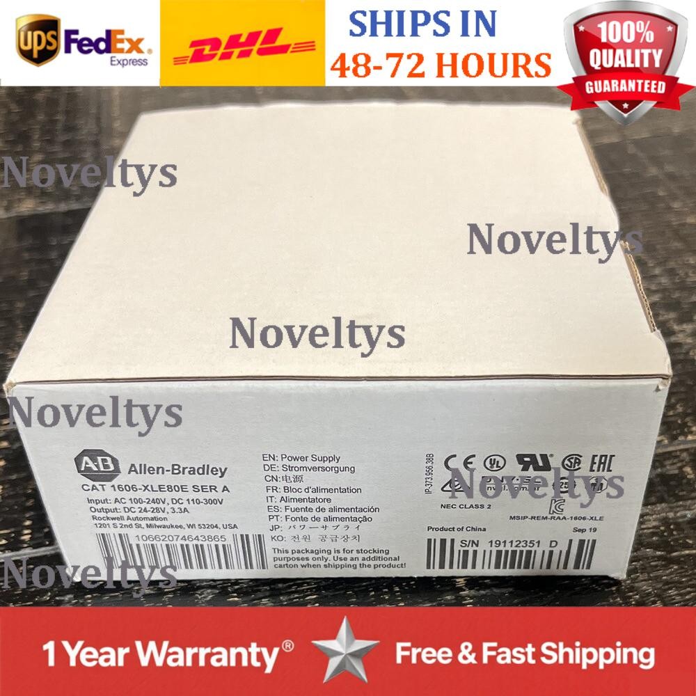New Allen-Bradley 1606-XLE80E Power Supply AB 1606 XLE80E