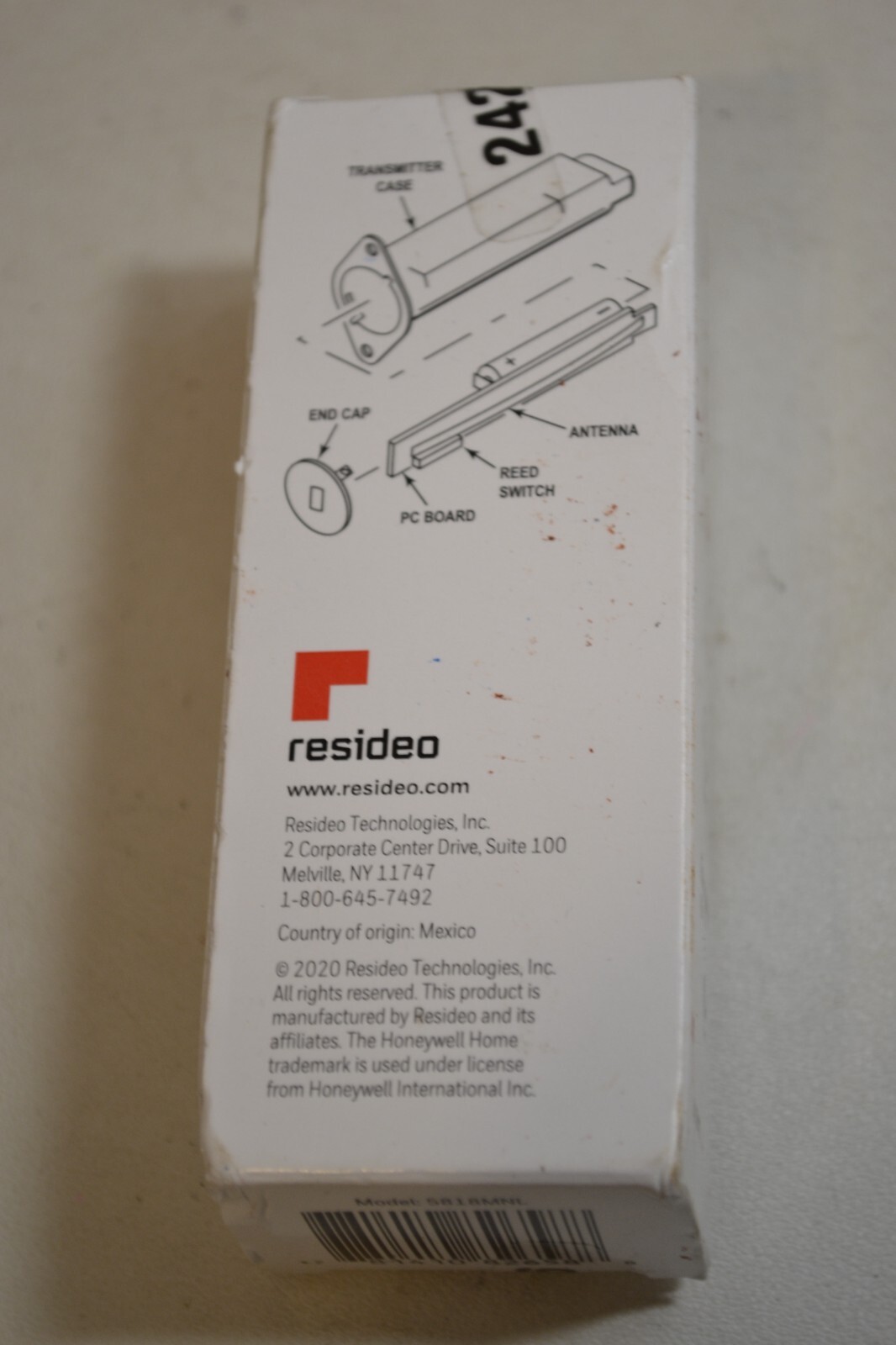 Honeywell 5818MNL Wireless Recessed Door/Window Transmitter