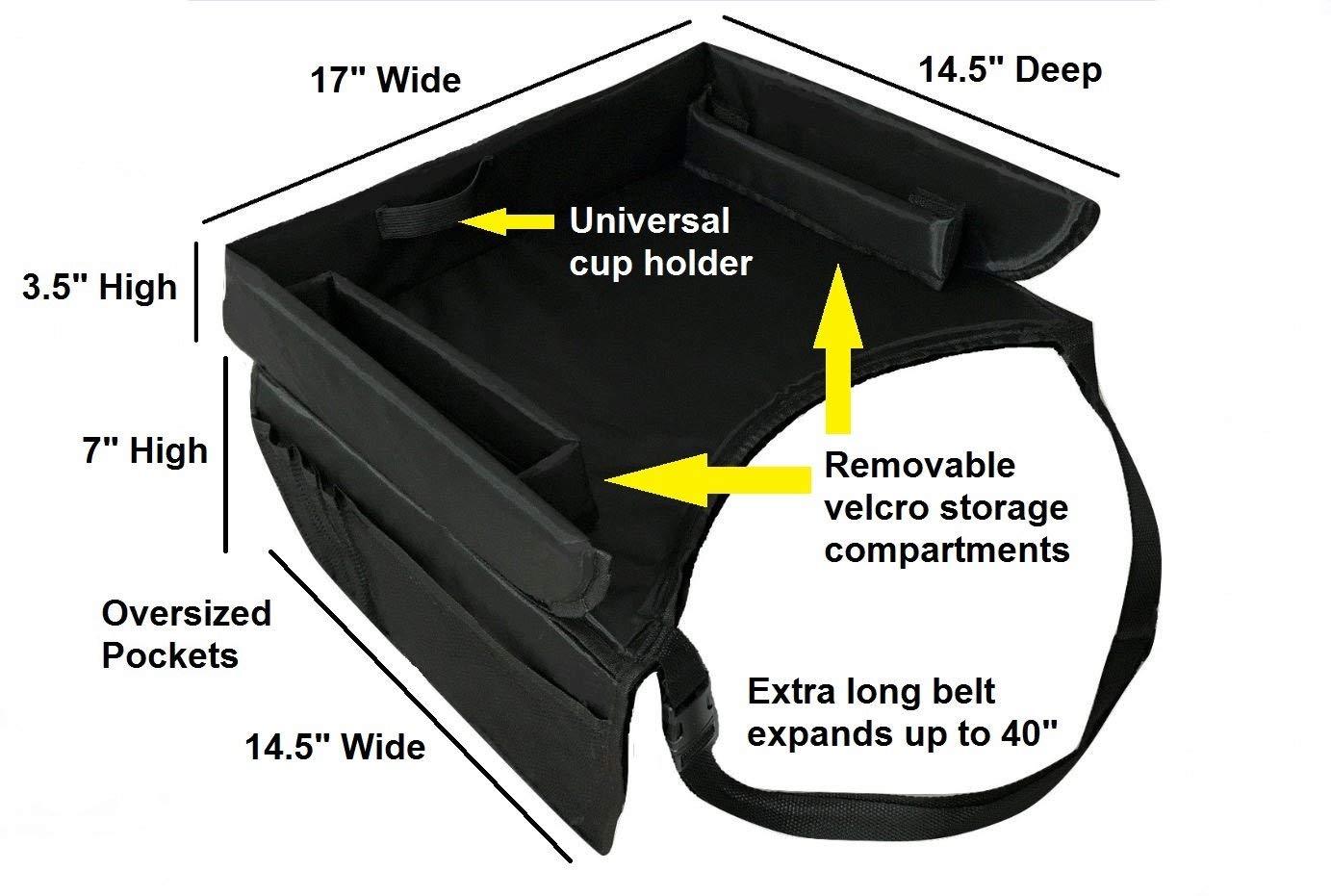 KIDS TRAVEL TRAY black