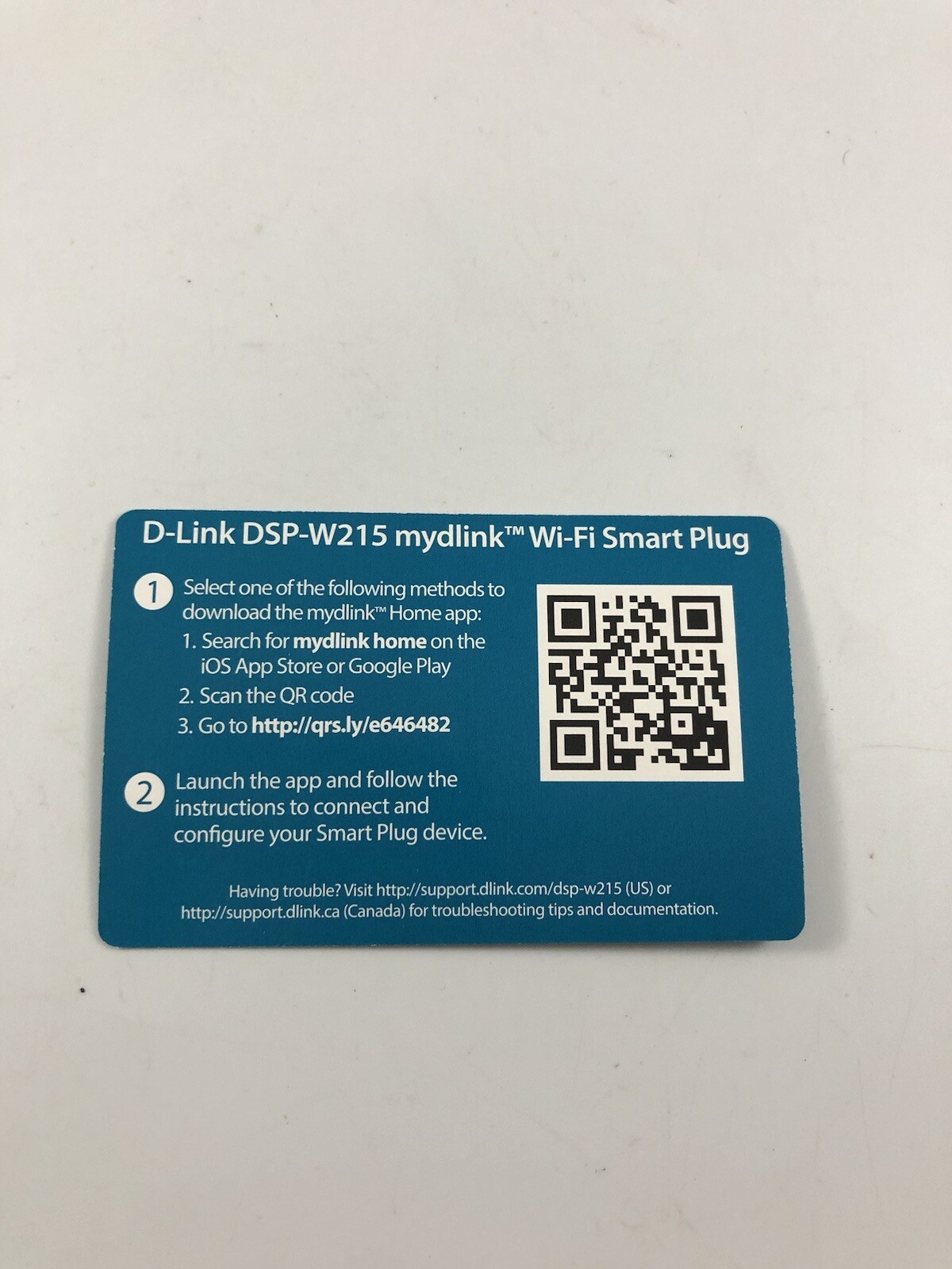 D-Link Mydlink Wi-Fi Smart Plug DSP-W215 I2.3