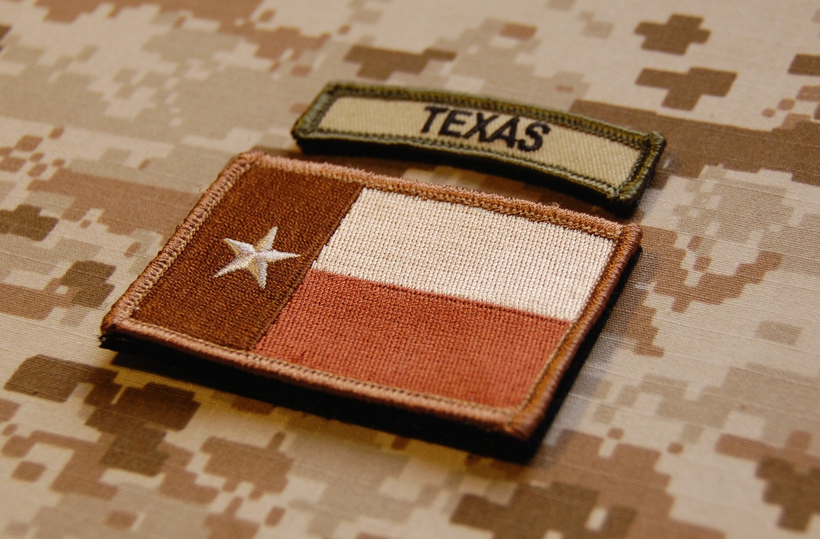 Tan Texas State Flag & Multicam Texas Tab Set Lone Star State Patch Navy SEAL