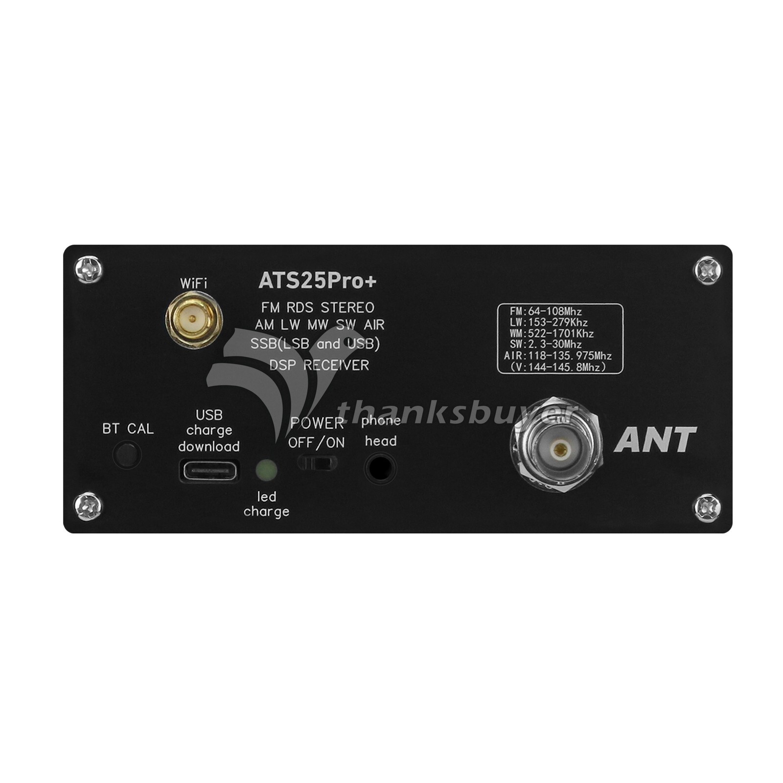 HAMGEEK ATS25 Pro+ FM SW SSB MW LW AIR SDR Receiver Aviation Band Receiver USA