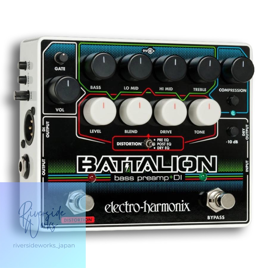 Electro-Harmonix Battalion Bass Preamp DI Guitar Effect Pedal