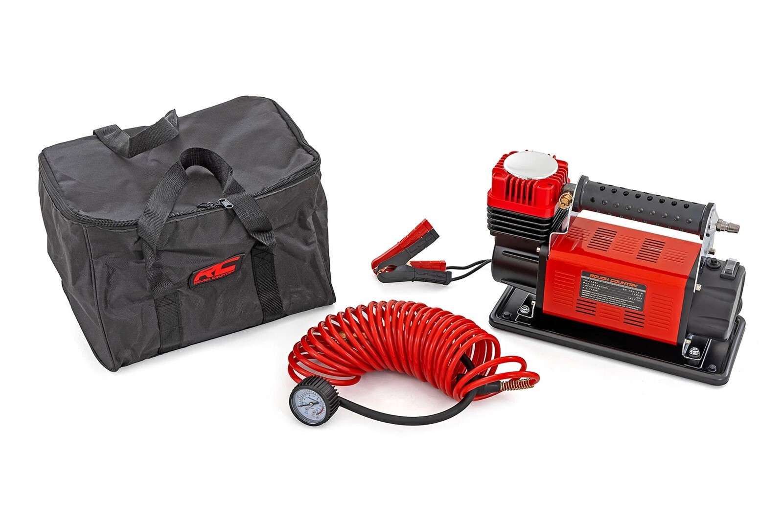 Rough Country 12-Volt 150PSI Portable Air Compressor Kit w/Storage Bag RS200A