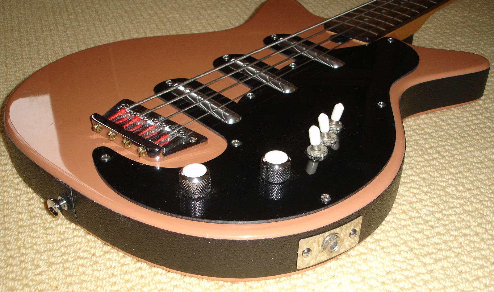UP TO 62" CUSTOM BLACK DANELECTRO SILVERTONE TELECASTER GUITAR BINDING TAPE