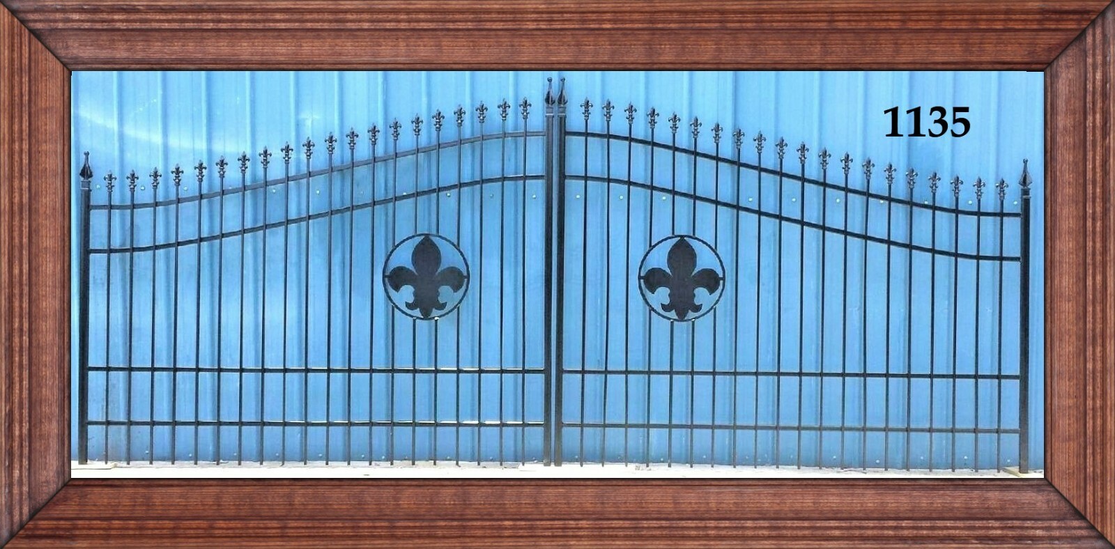On Sale! #1135 Driveway Gate 16' WD Wrought Iron Style Steel Metal Security USA!