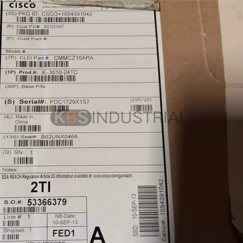 Brand New Cisco IE-3010-24TC 24-Port PoE Industrial Ethernet Switch
