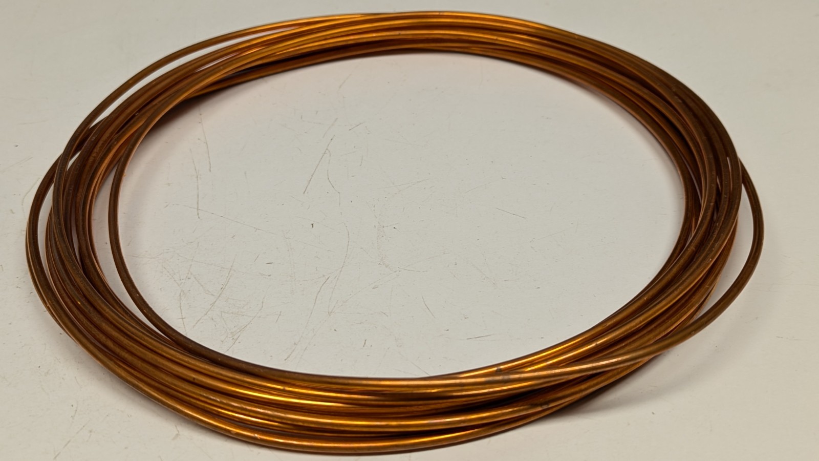 25' of  1/8” Soft Copper Refrigeration Tubing, Capillary, 3/64" ID, 0.04" Wall