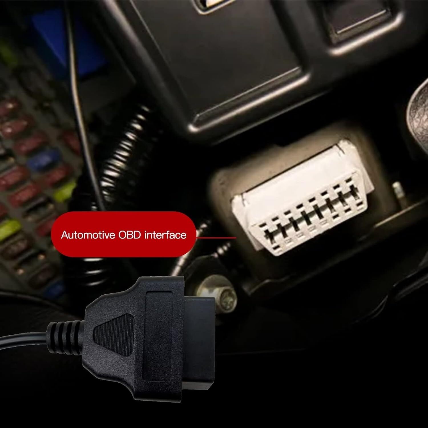 For Ford Engine Repair Tool 7 Pin OBD1 to OBD2 Cable Adapter Code Reader Scanner