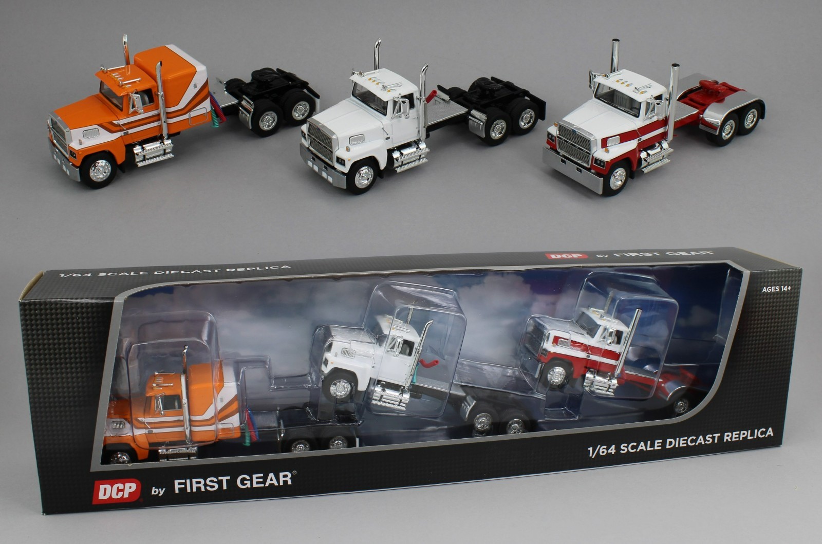 2025 DCP 1:64 *FORD LTL 9000* 3-PIECE "TRIO" Set of Trucks *NIB*