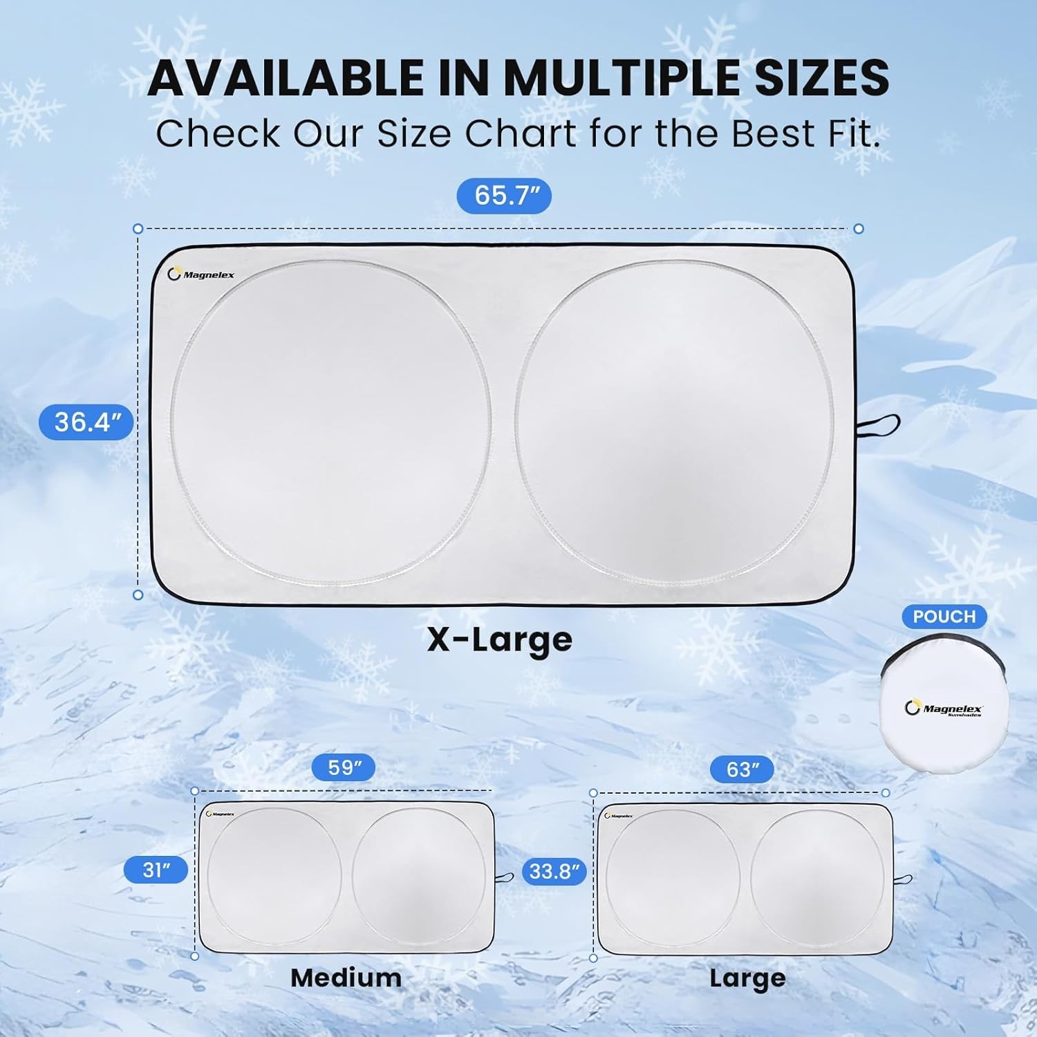 Car Windshield Sunshade | Innovative No-Light-Pass Technology for Maximum Pro...