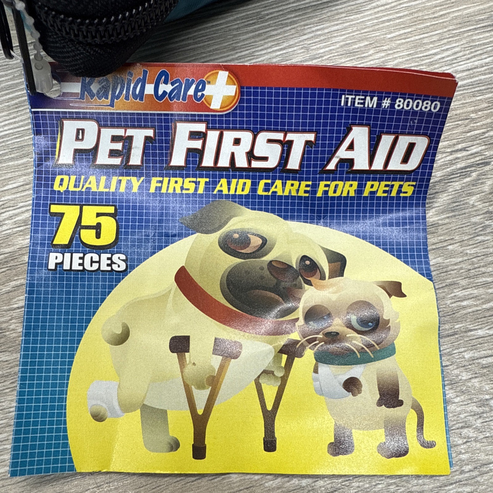 75 Piece Dog/Cat First Aid Kit - Pet Cat and Dog First Aid Kit