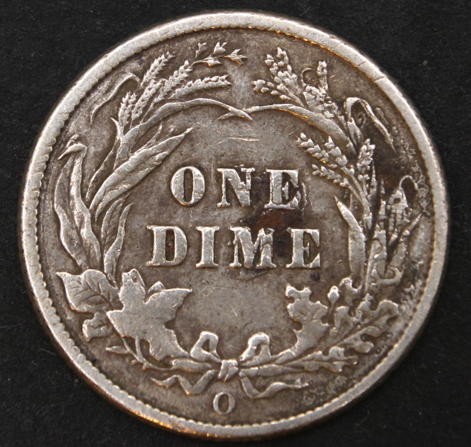 1898 o barber dime- Choice EF OBV SCRATCH- SMH660