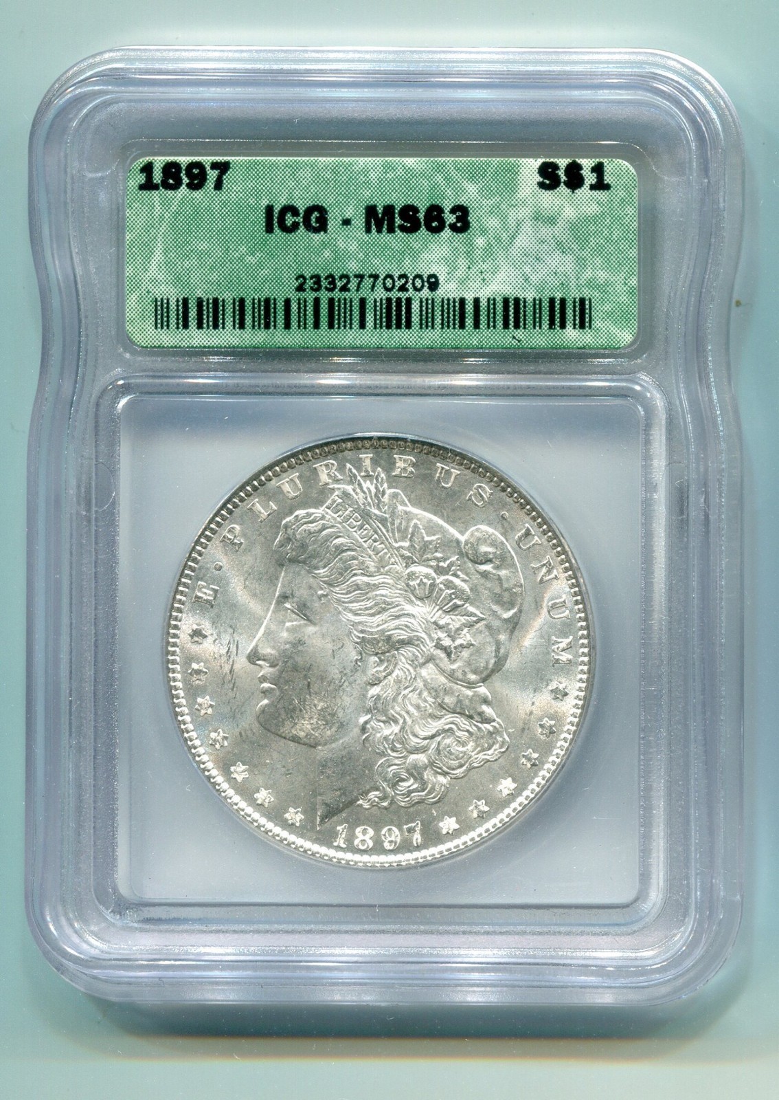 1897 MORGAN SILVER DOLLAR ICG MS63 NICE ORIGINAL COIN BOBS COINS FAST SHIP