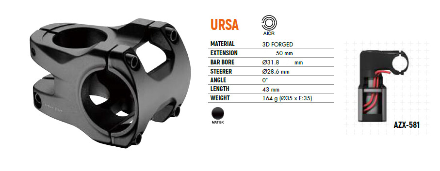 SATORI URSA AICR MTB Road Trekking Bike Stem Universal Cable Routing Mountain