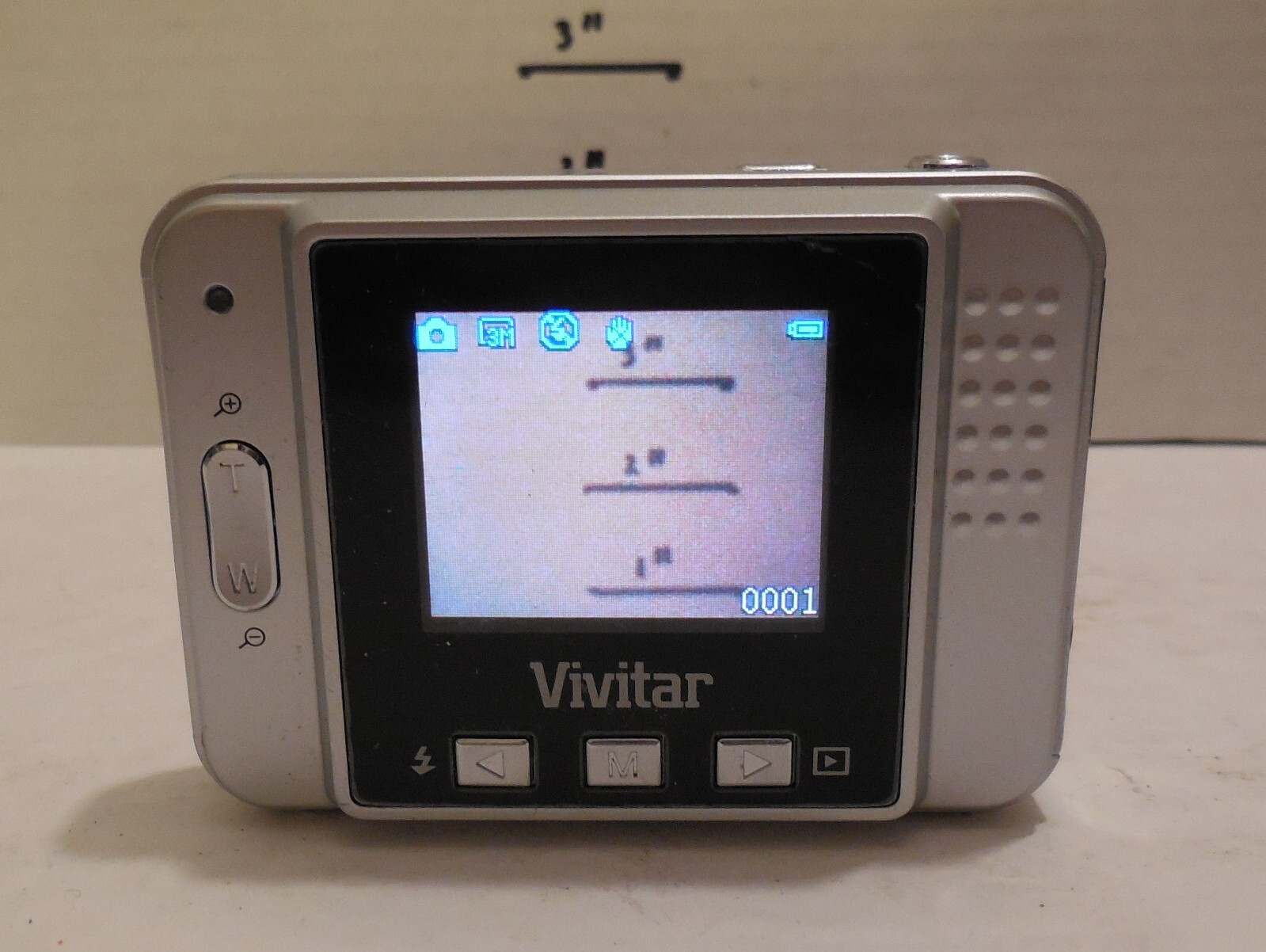 Vivitar ViviCam 5018 5.1MP Digital Camera black Tested Works