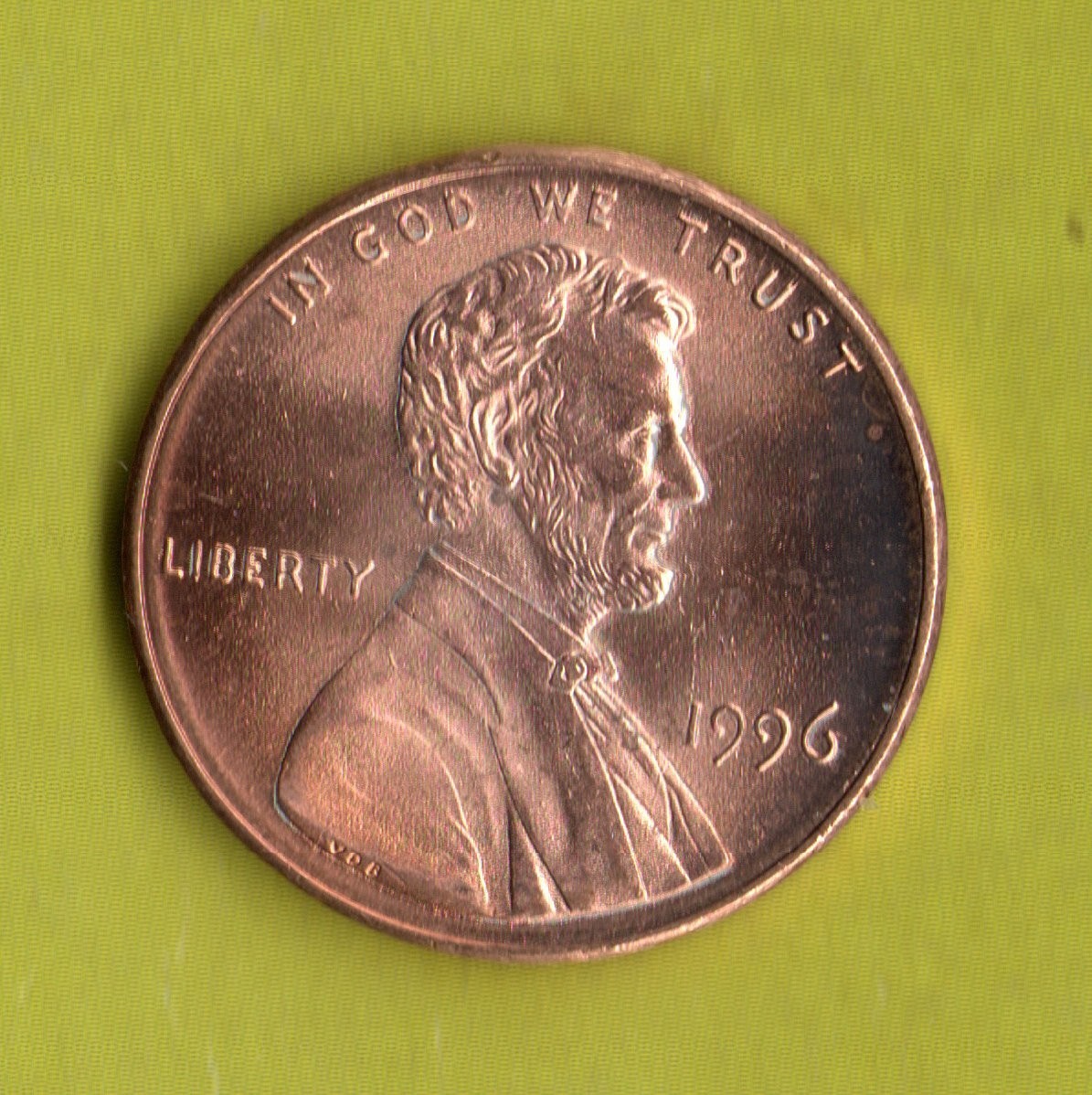 1996 P Lincoln Memorial Cent Uncirculated