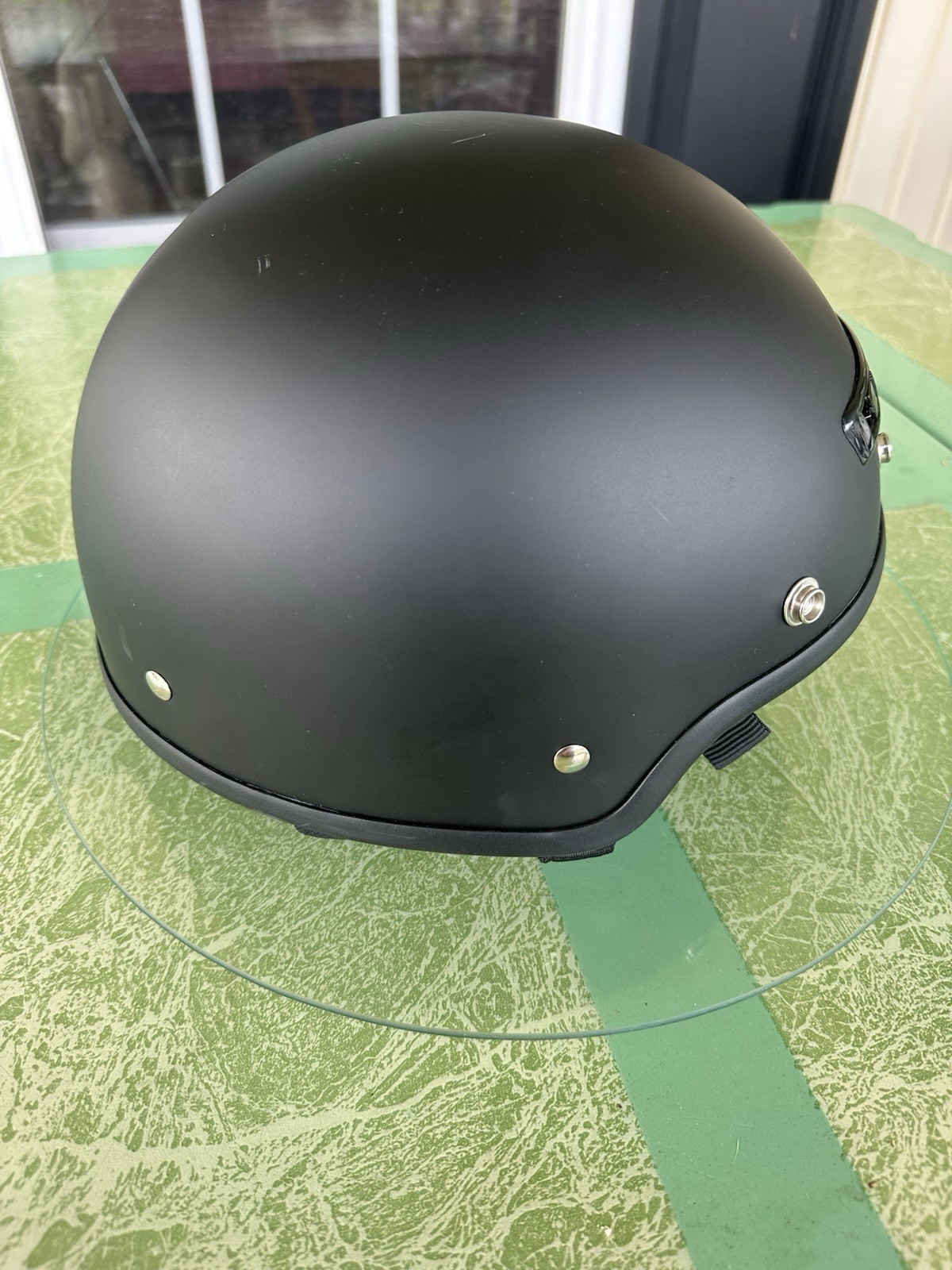 Core Cruiser-X Half Helmet (Black Medium) DOT Certified
