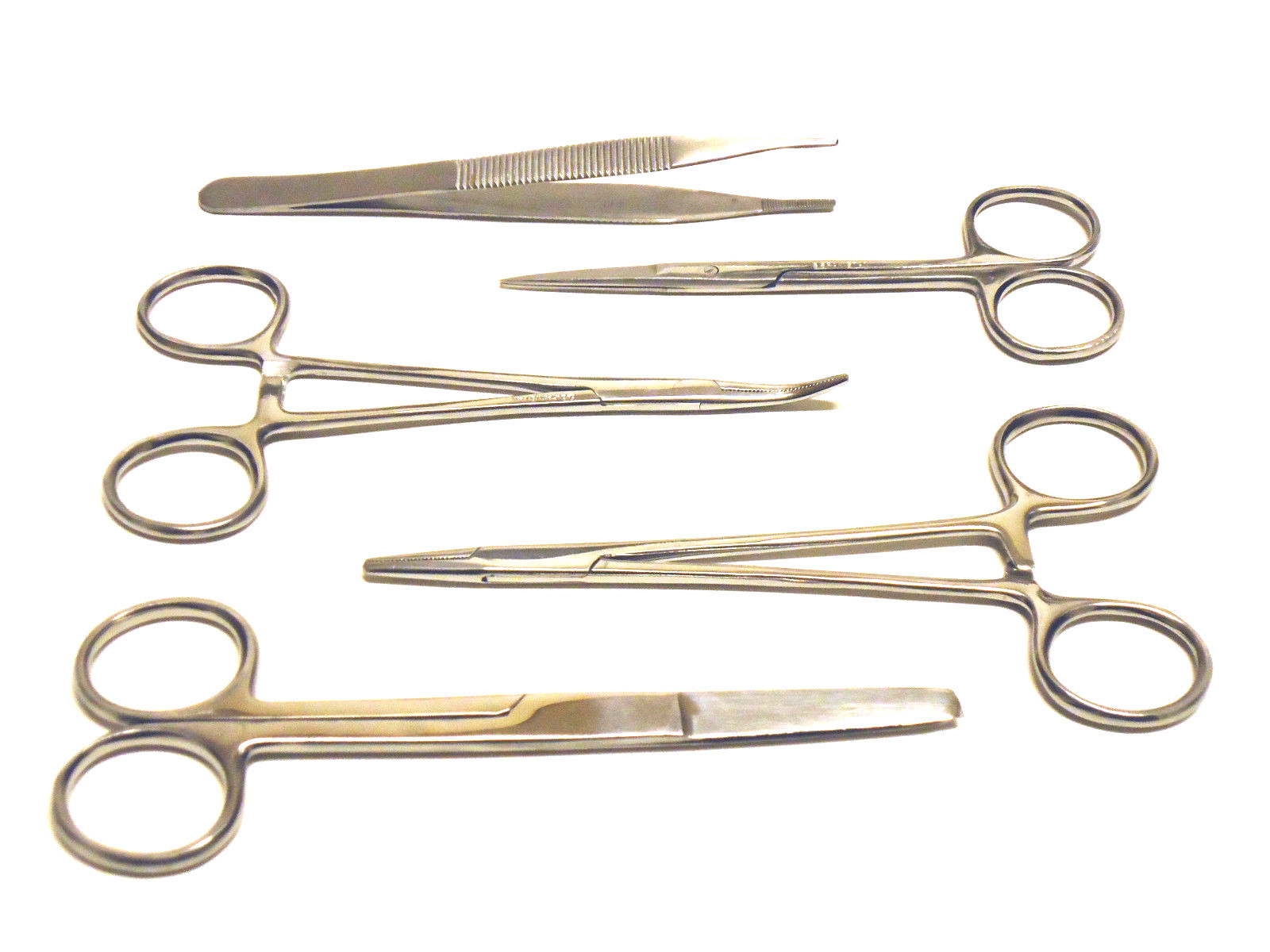 5 PCS BASIC STUDENT SUTURE SURGICAL STAINLESS STEEL KIT BRAND NEW