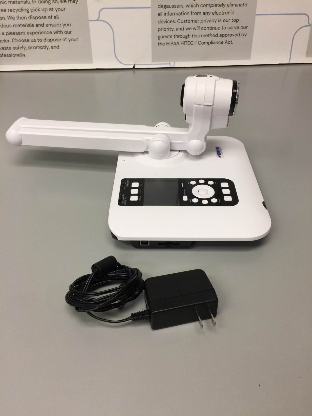 R20 QOMO HITE VISION QPC60 SCIENCECAM / DOCUMENT CAMERA W CD / CORDS &REMOTE
