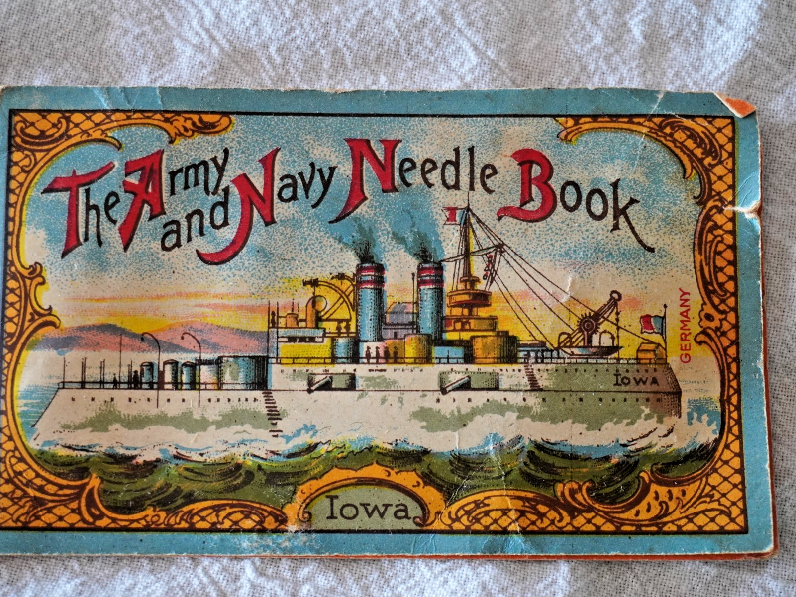 VTG Army Navy Needle Books Lot + Starrett Rule, Bell Case MCM Sewing Ephemera