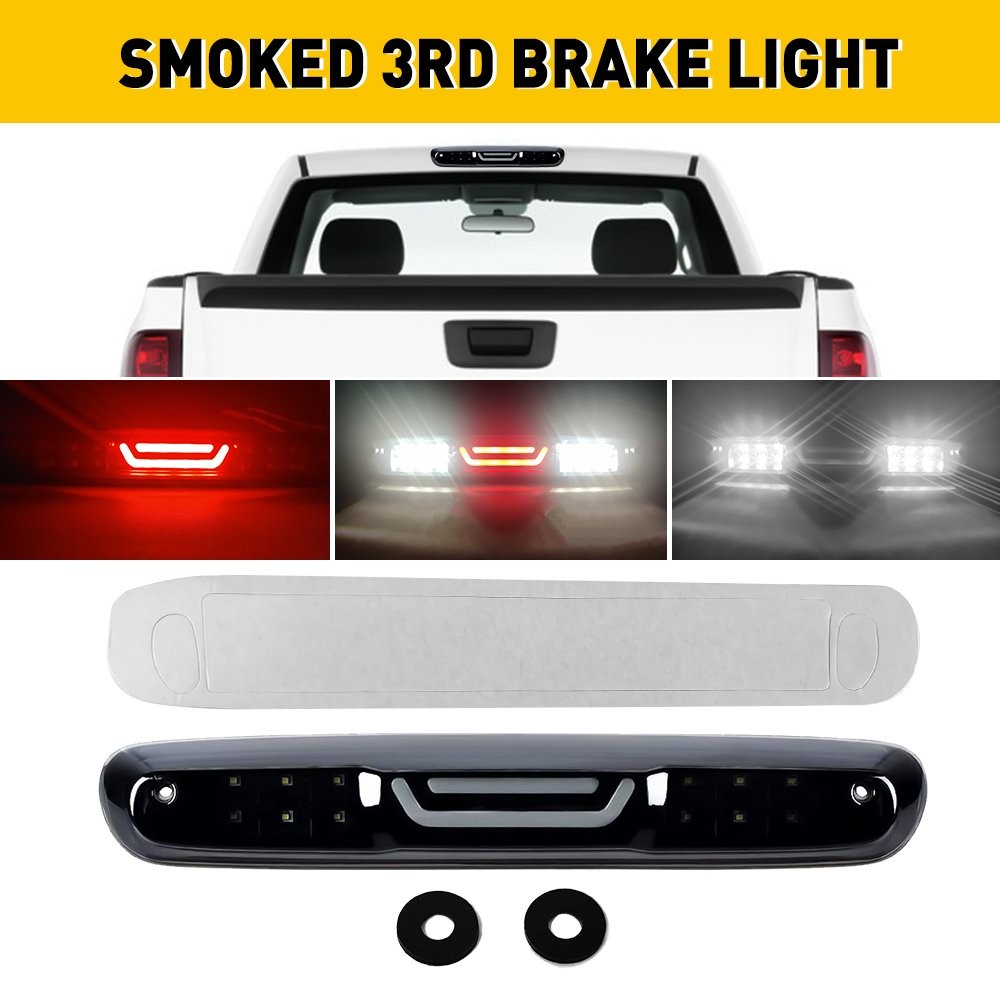 Smoke LED 3rd Third Brake Light Cargo Lamp For 07-13 Chevy Silverado Bright EAG