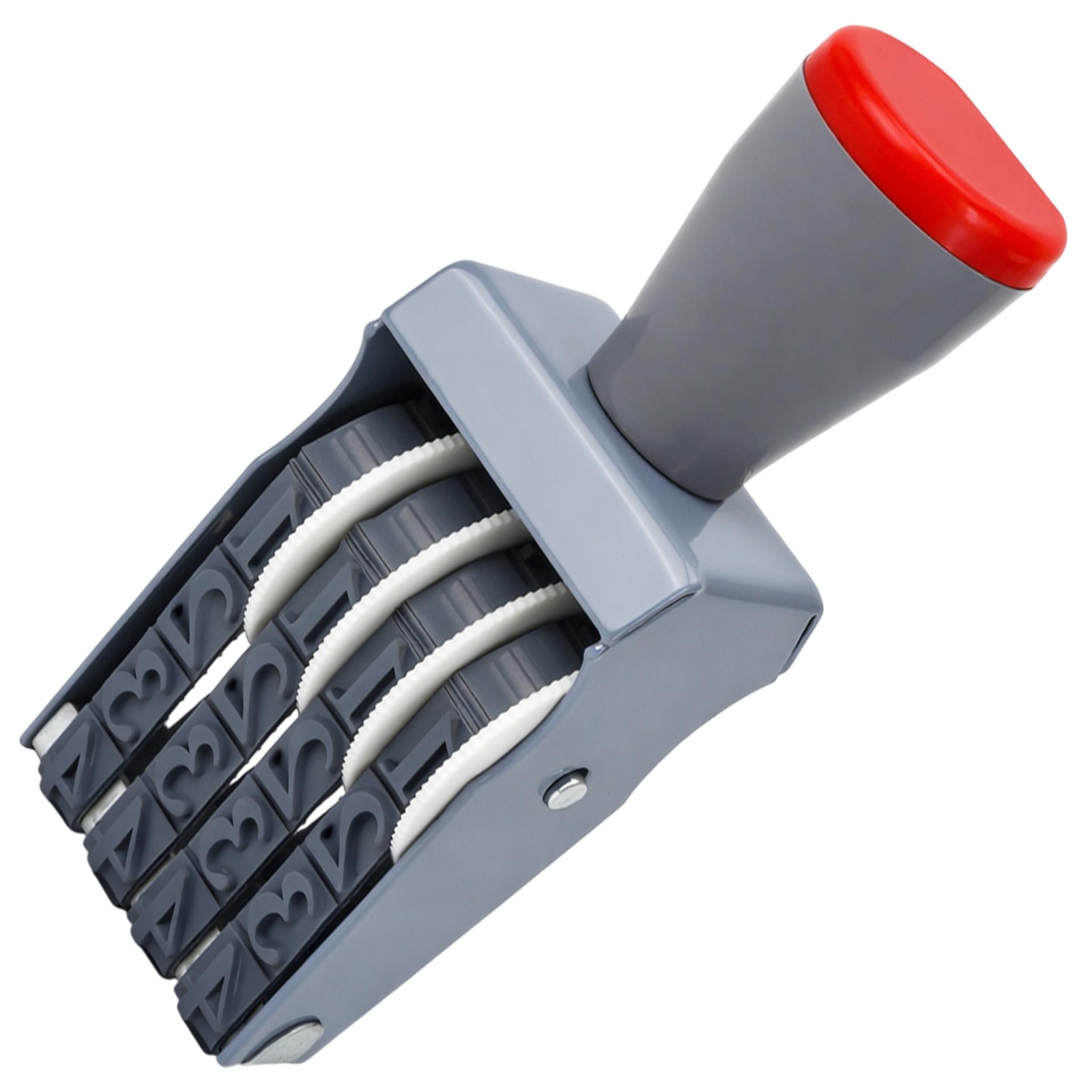4 Digit Number Roller Stamps with Changeable Band Wheel, Multi-Function Time ...