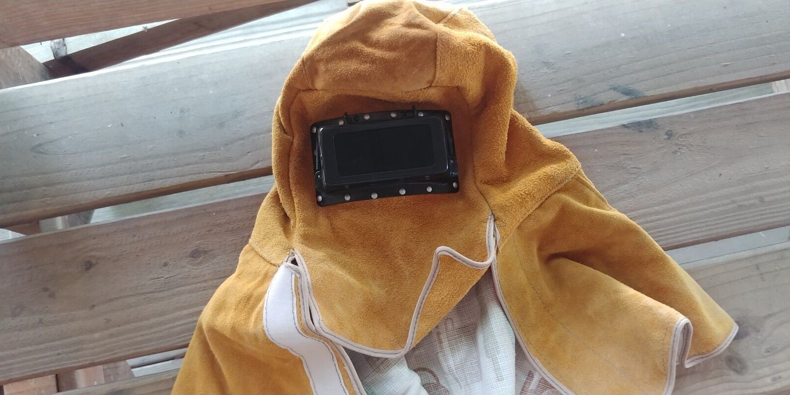 Leather Welding Coveralls with Hood