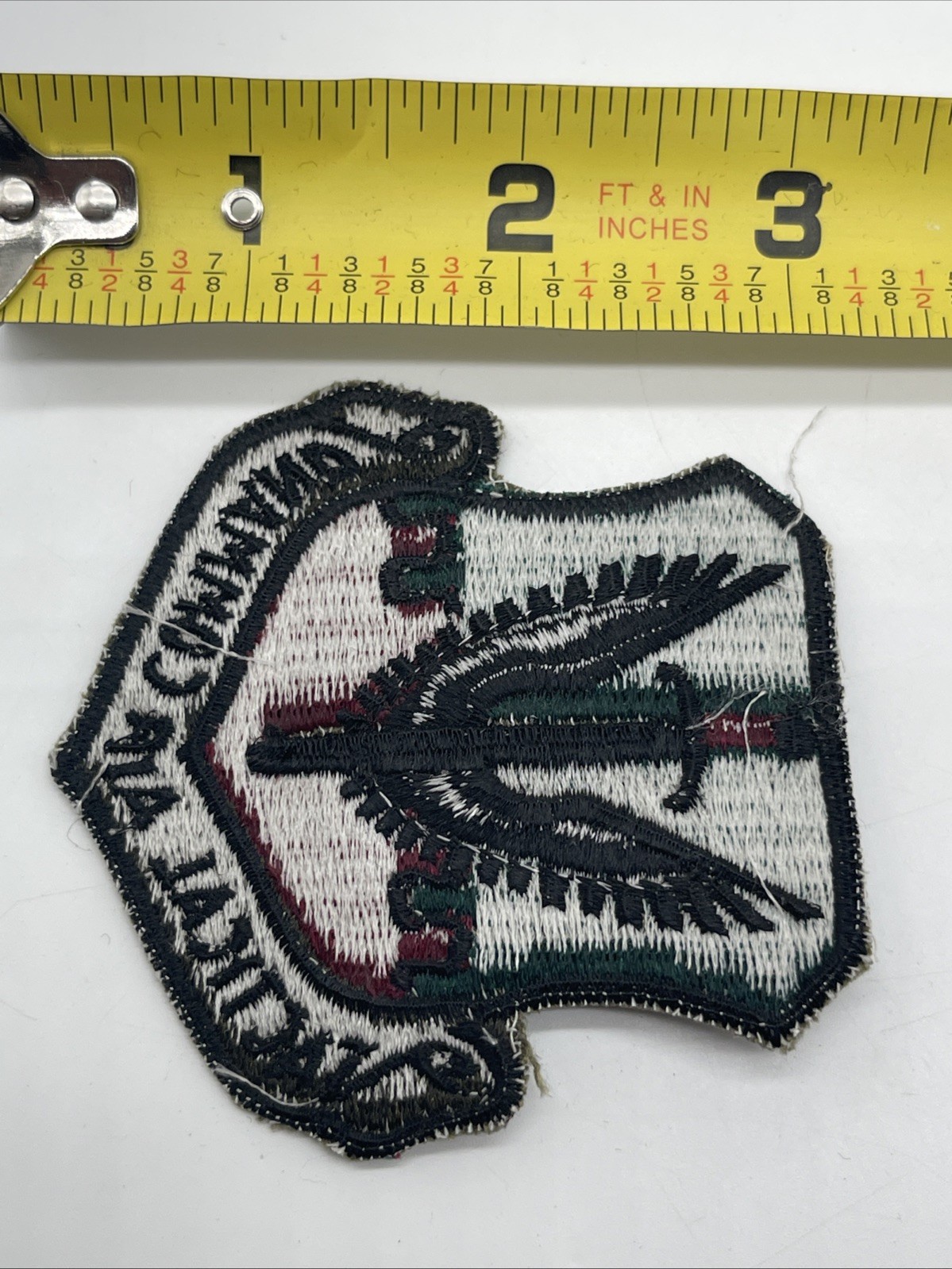 U.S. Military USAF Tactical Air Command Patch Insignia ERROR White Back Cut OD