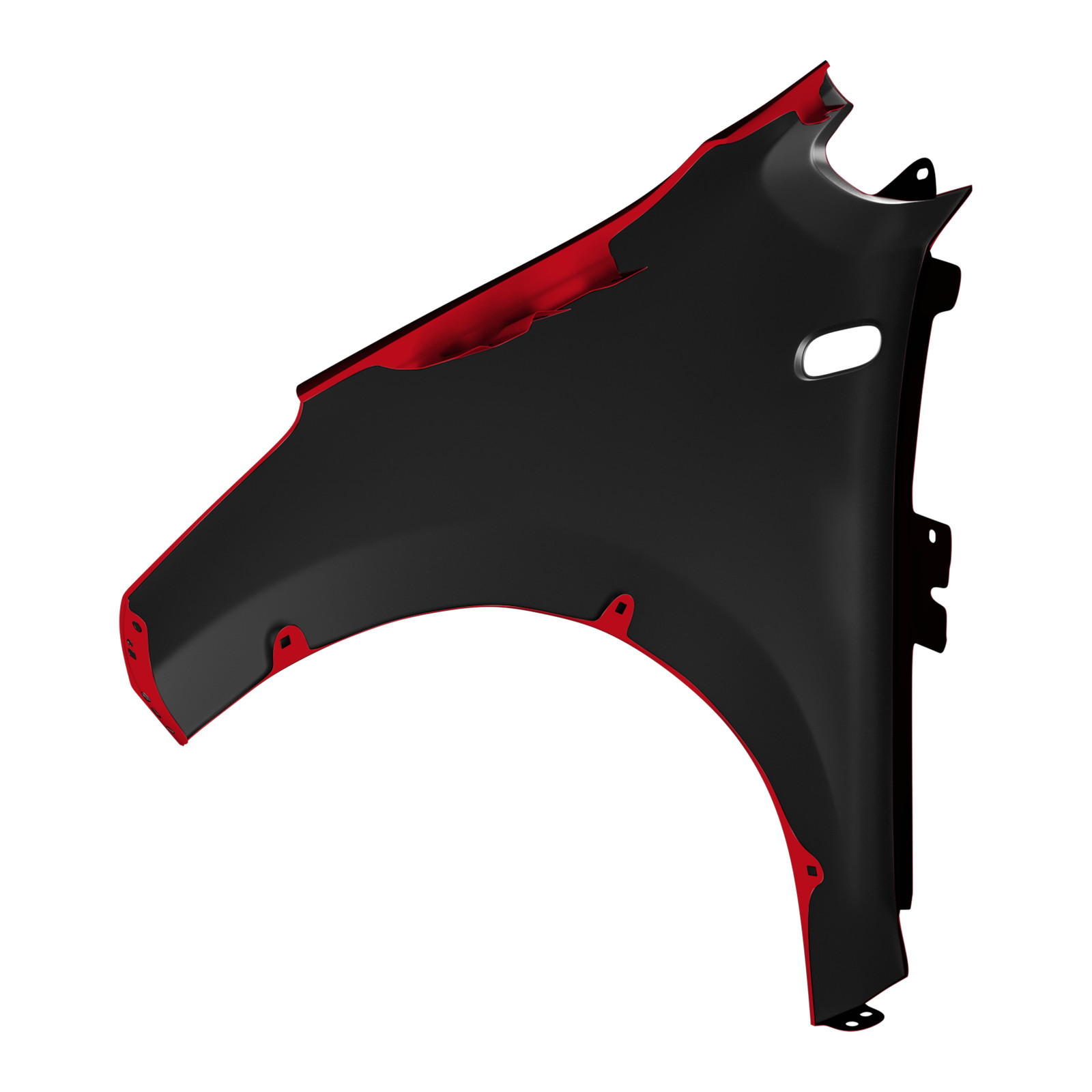 Fender for VW Up! LY3D Right Red 2012-2016 Front Painted New