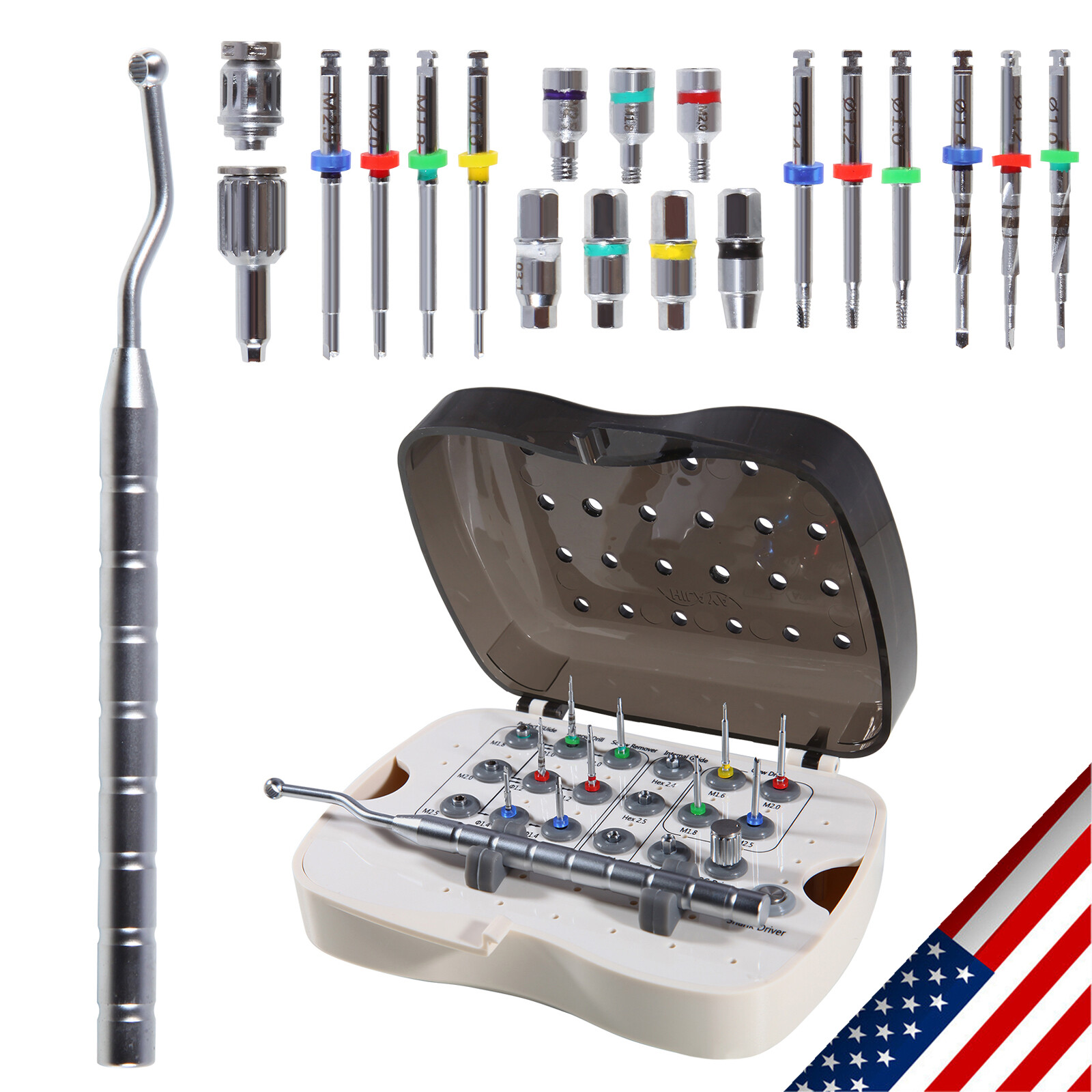 Dental Implant Broken Screw Remover Reverse Drill Guide Driver SR Neobiotech