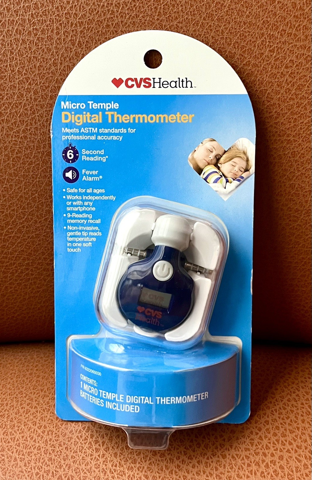 CVS Micro Temple Digital Thermometer wi/Case 6 Seconda Reading Stocking Stuffer