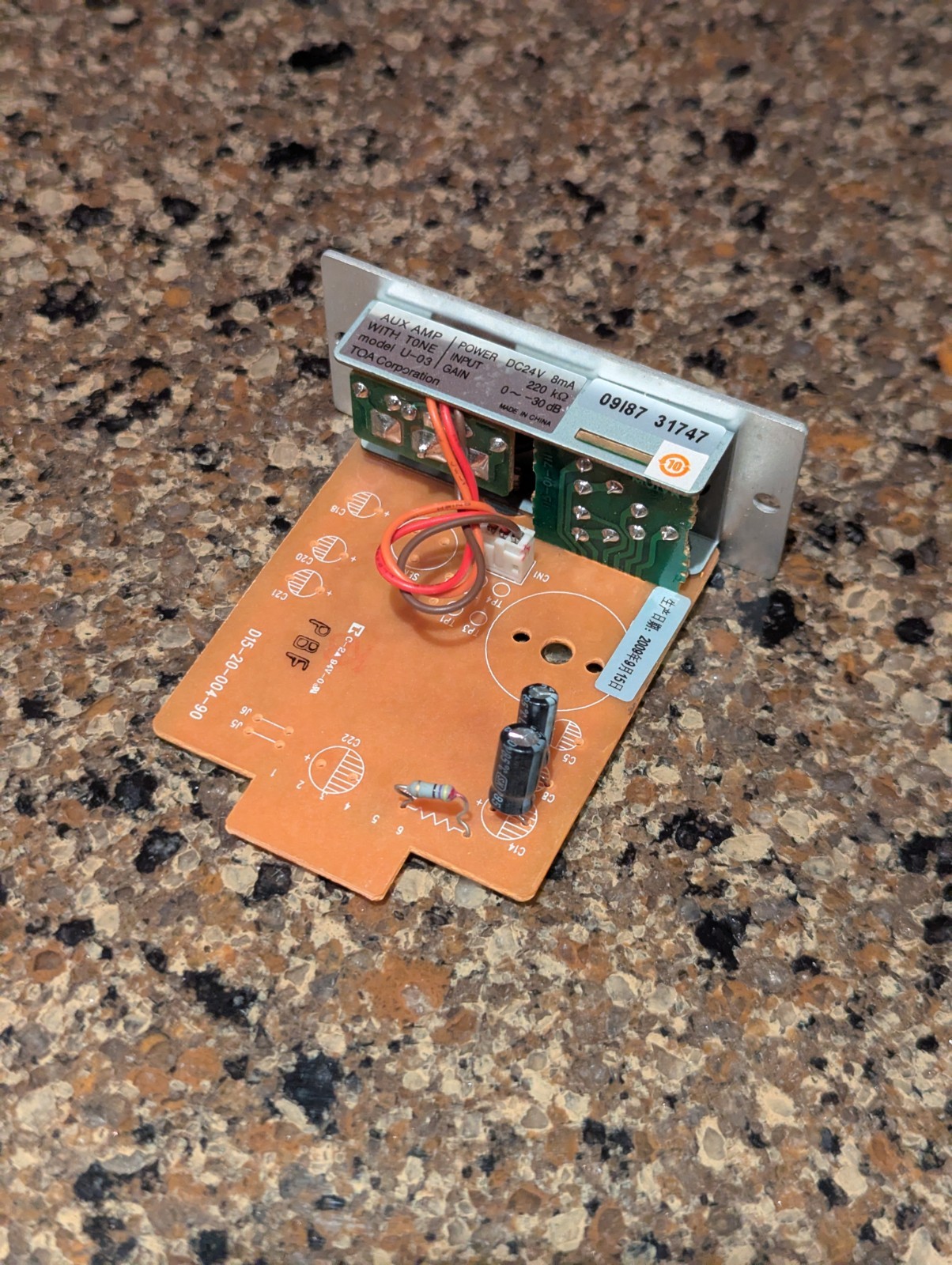 TOA U-03 RCA Input Card