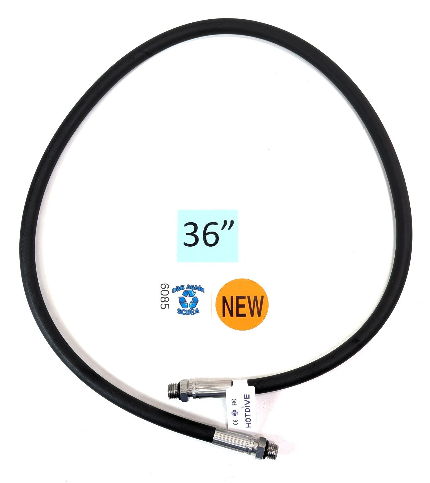 36" Male to Male Transfer, Fill Whip High Pressure HP Hose Scuba Dive 7/16" 91cm