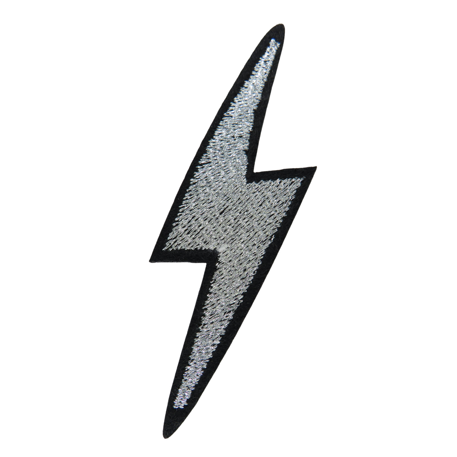 Flash patch silver grey patch iron on patch biker punk patch iron on