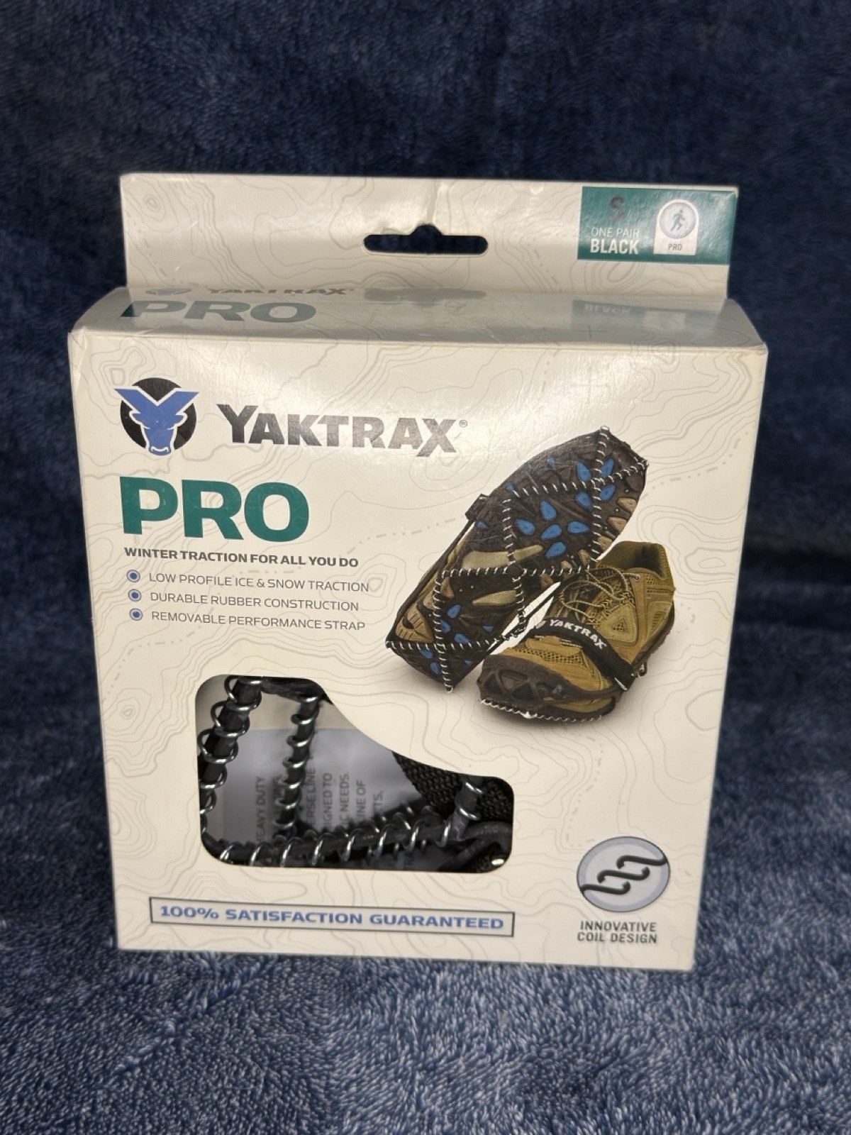 Yaktrax Pro Ice & Snow Traction Cleats Small Black Walking Running
