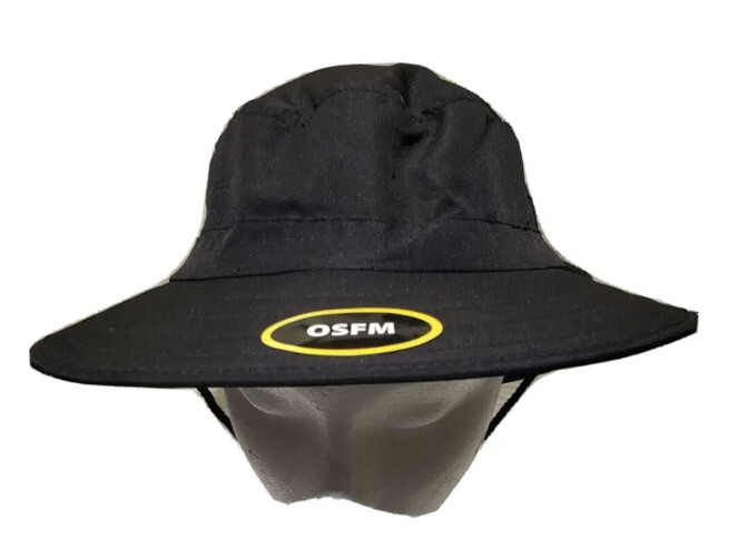 Unisex Boonie Cap Wide Brim Vented Adjustable Size Black
