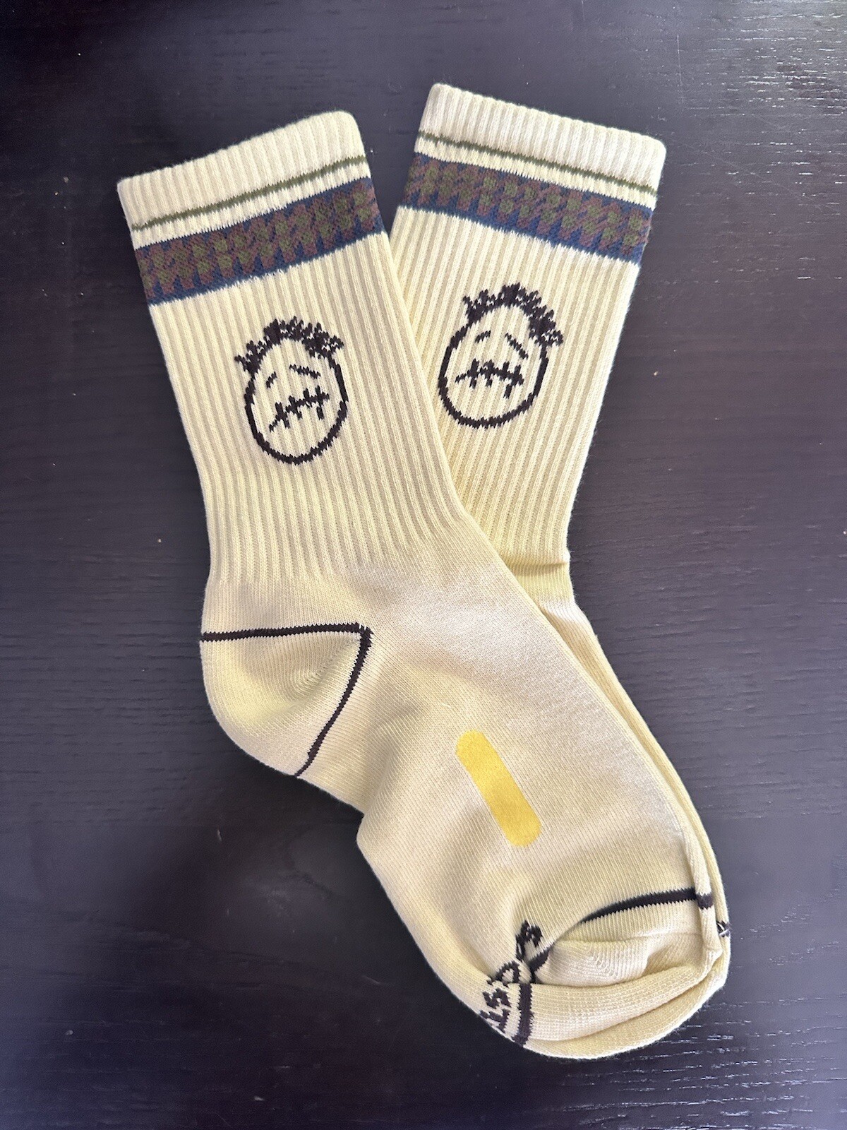🌵🌵 CACTUS JACK Travis Scott Socks • Beige/Yellow • Size Large • Brand New