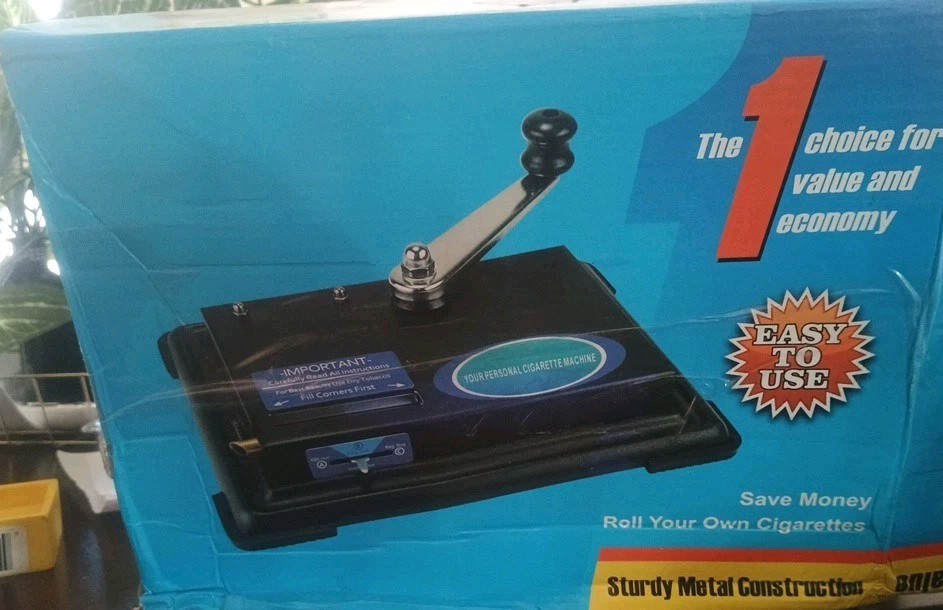 Cigarette injector machine makes 100MM,King And Regular Size Cigarettes. New