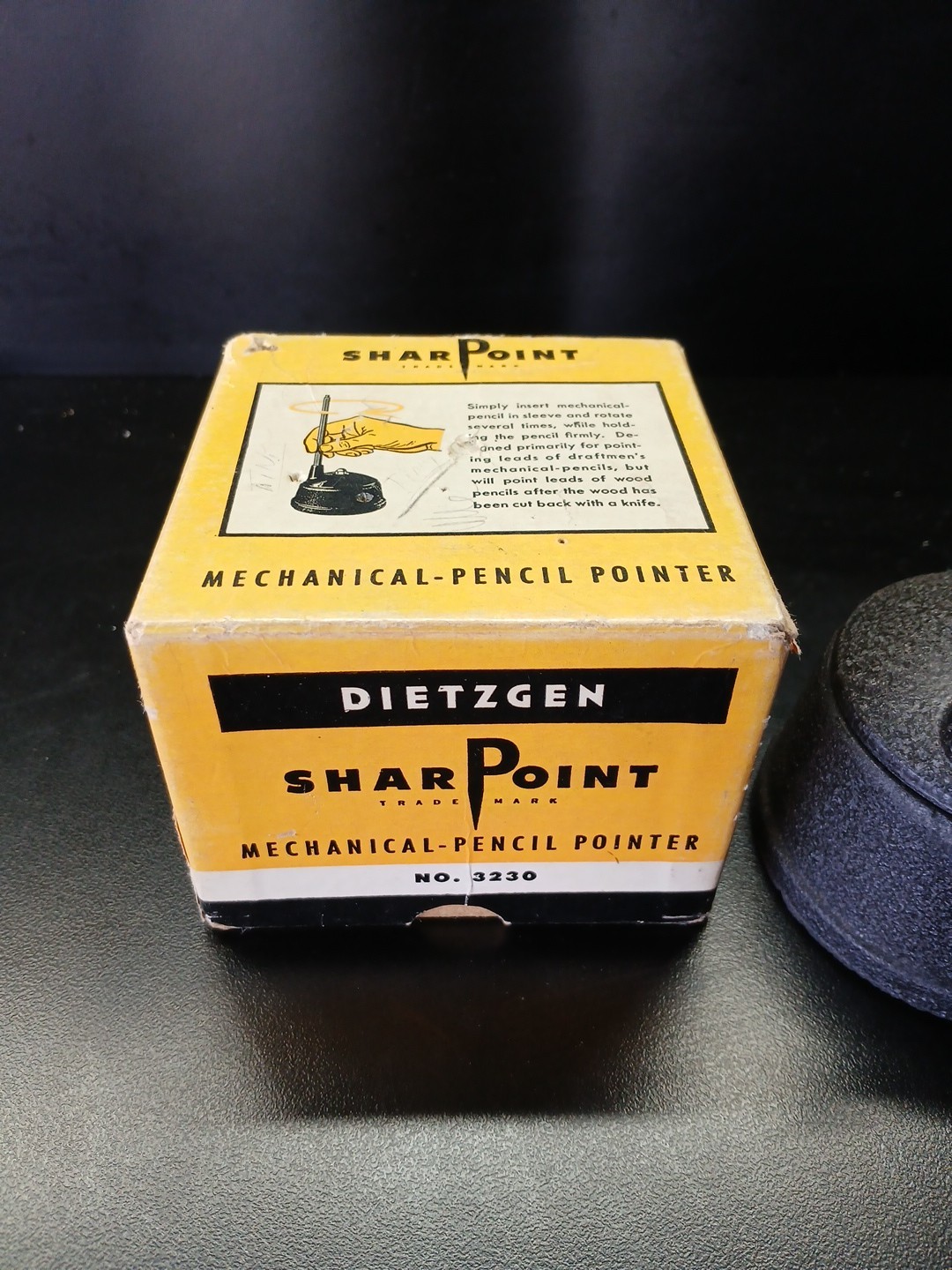 Vintage SharPoint Mechanical Pencil Pointer Sharpener Dietzgen 3230 W Box Manual