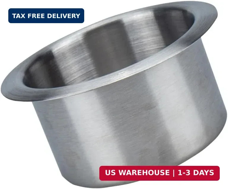 Garneck Stainless Steel Car Cup Holder Car Recessed Cup Stainless Steel Recessed