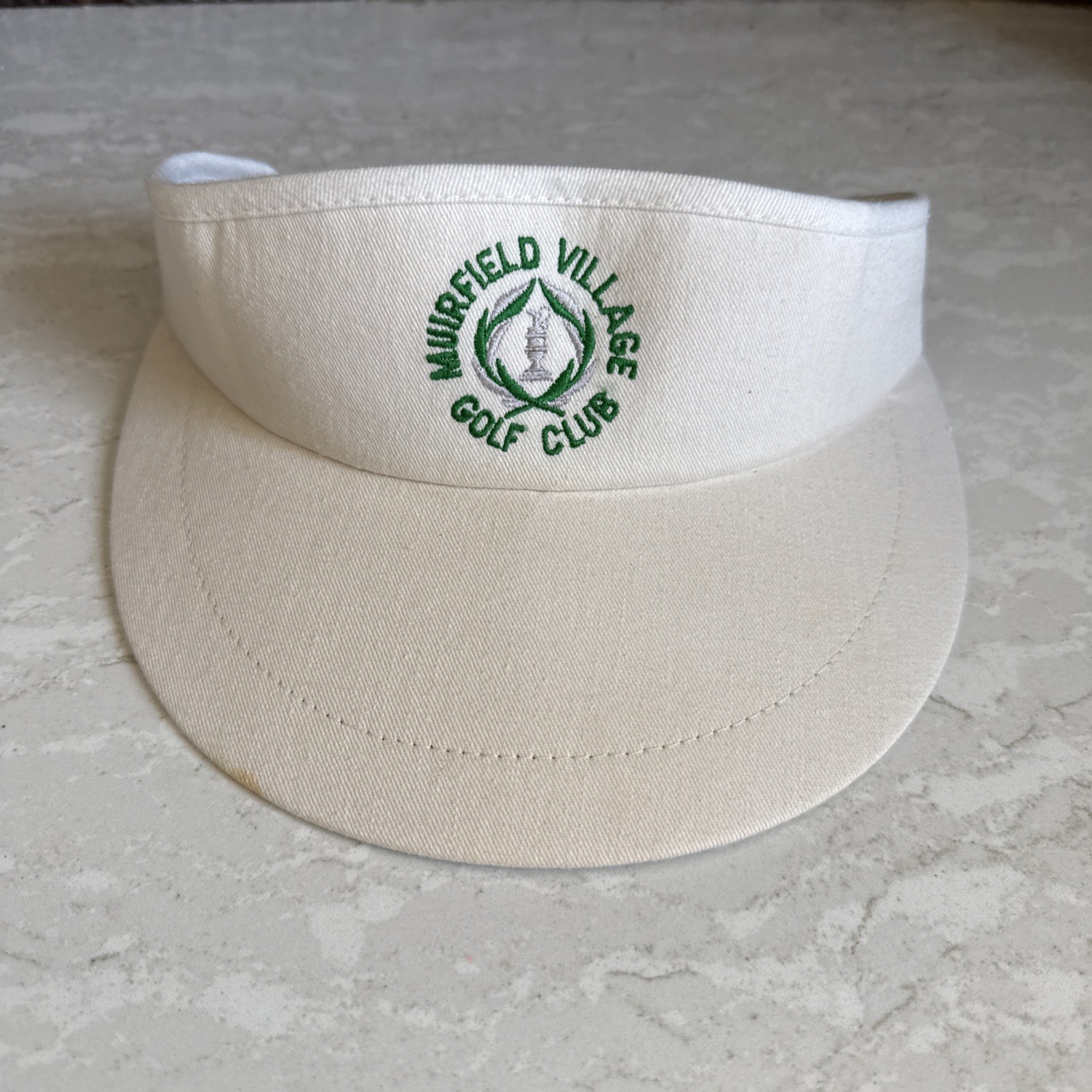 Vintage Cali-fame Muirfield Village Golf Club Visor Sun USA