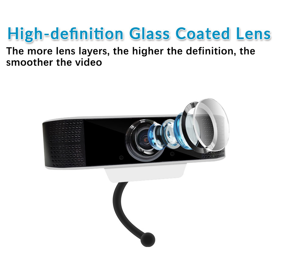 1080P Webcam USB Webcams with Microphone Computers/Laptop/PC Streaming Webcam