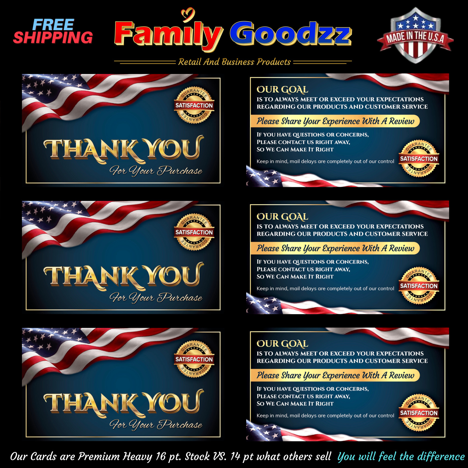 200  T.Y. for Your Purchase Cards/Ebay Shipping Supplies/  Buy (2) get (1) FREE