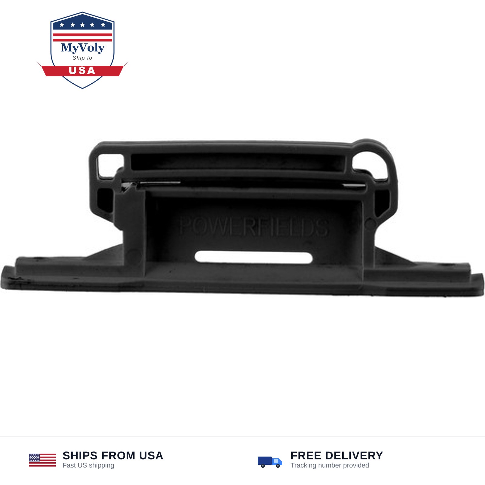 25-Pack Electric Fence Wood Post Poly Tape Insulators, Black | High-Tensile W...