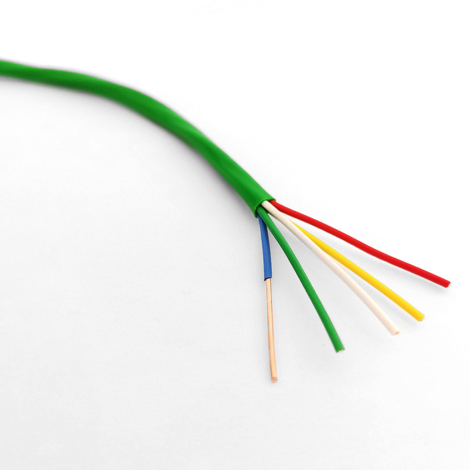Thermostat Wire 18/5 18 Gauge 5 Conductor ETL 18-5 25 Feet Green (18-5 Green,...