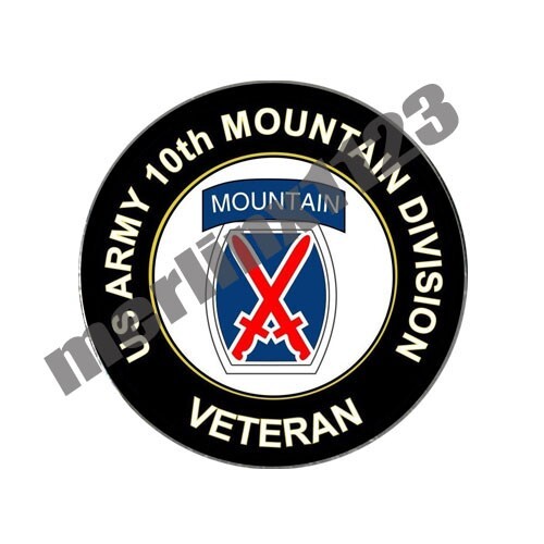 US Army 10th Mountain Division Golf Ball Marker + Switchblade Divot